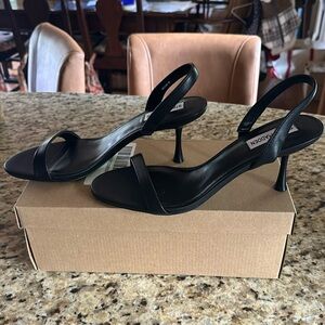 Steve Madden brand new black sling backs